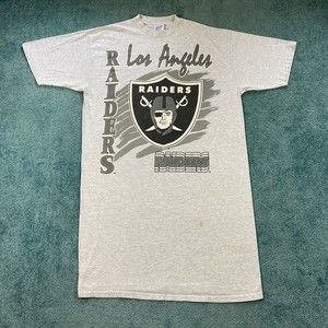VINTAGE Los Angeles Raiders Pajama Sleep Shirt One Size OSFA Football NFL 90s